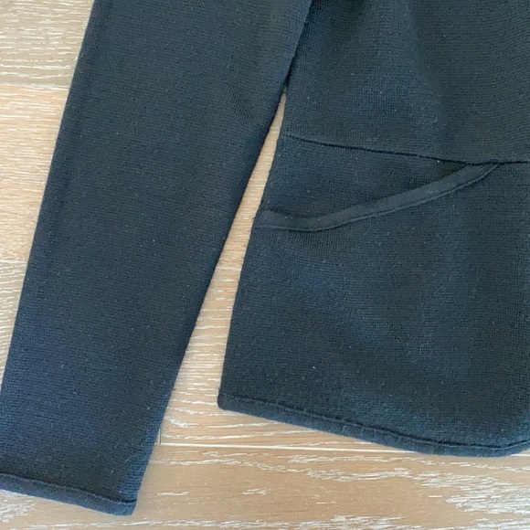 Nordstrom Halogen Wool-Blend Sweater Blazer | Black | L - Picture 3 of 7